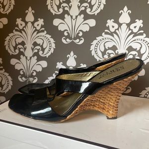 Gorgeous Franco Sarto wedge heels.  Perfect for a little black dress or summer.